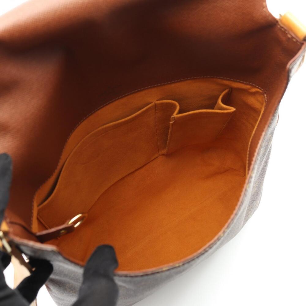 Louis Vuitton Canvas Monogram Bag Musette Brown Leather Shoulder